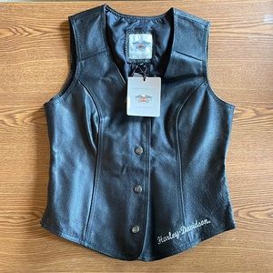 Harley-Davidson Leather Vest Women’s XS NWT